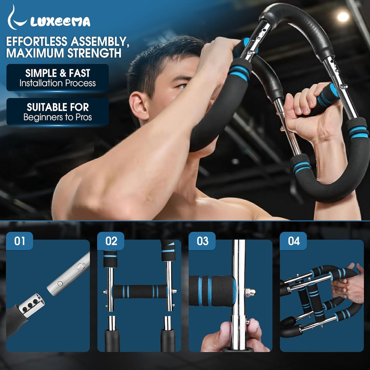 Luxeema Adjustable Twister Arm Trainer 40–100 LB