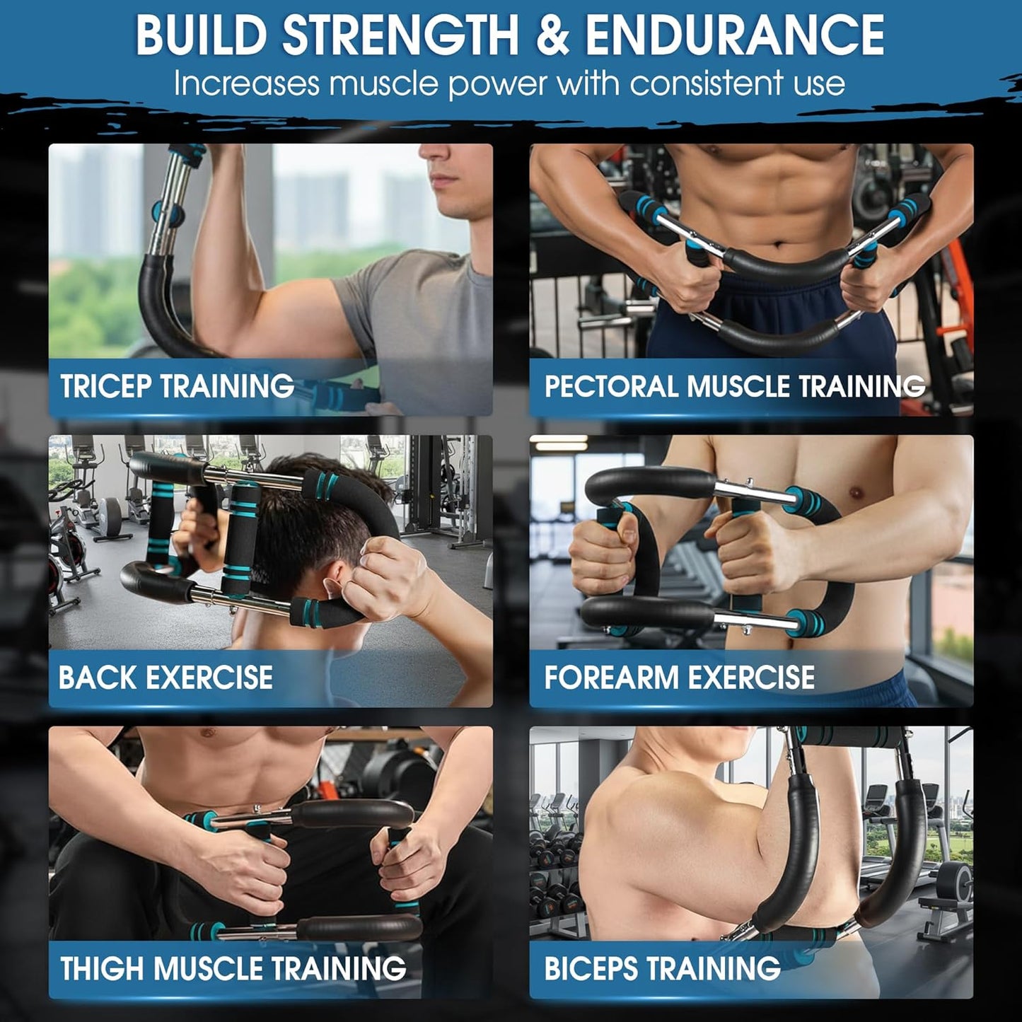 Luxeema Adjustable Twister Arm Trainer 40–100 LB